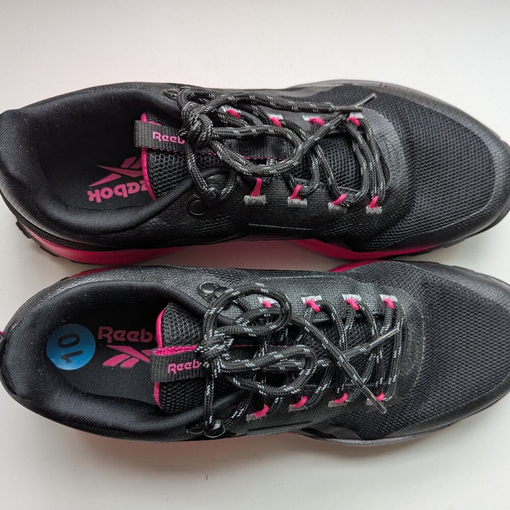 Reebok Women's Athletic Casual Running Walking Shoe 10AR30127W-BNP Black/Pink 10 - Picture 9 of 10